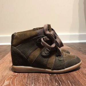 Isabel Marant Wedge Sneaker (Chocolate Brown)